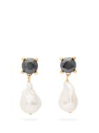 Matchesfashion.com Chlo - Crystal And Baroque-pearl Earrings - Womens - Pearl
