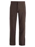 Onia Collin Drawstring-waist Linen Trousers