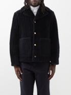 Thom Browne - Shearling Jacket - Mens - Navy