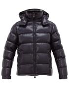 Matchesfashion.com Moncler - Maya Hooded Quilted Down Jacket - Mens - Navy