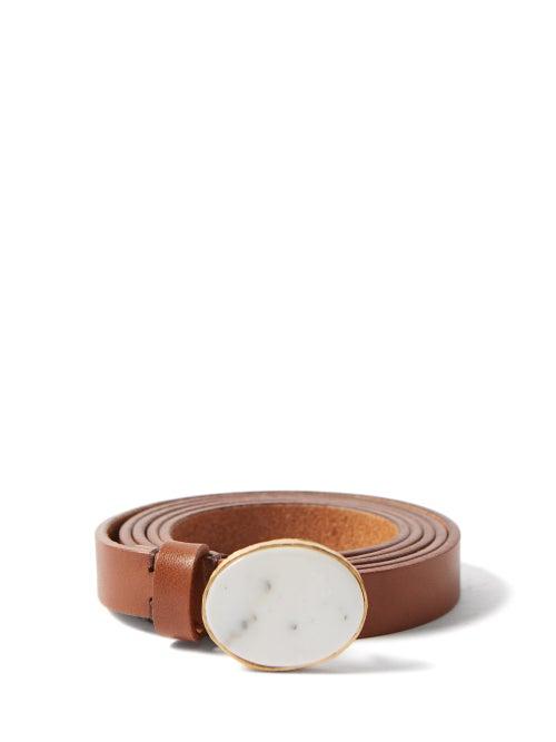 Nick Fouquet - Uhl Leather Belt - Mens - Brown