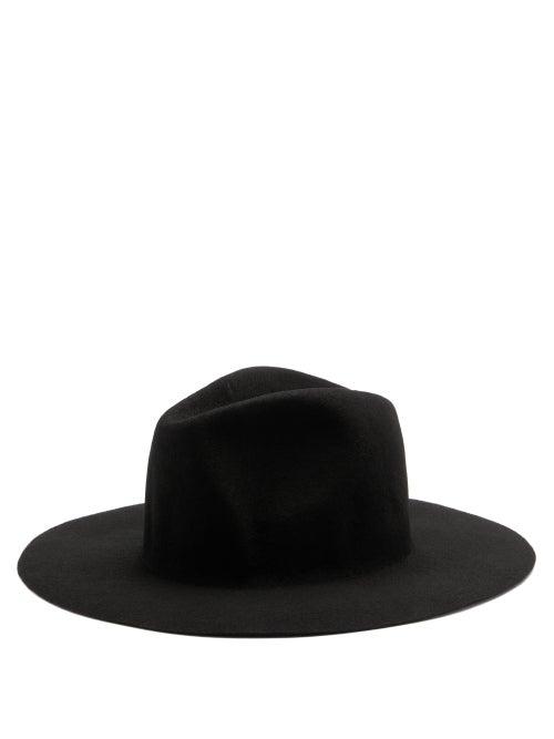 Matchesfashion.com Reinhard Plank Hats - Norma Wool-felt Fedora Hat - Womens - Black
