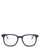 Matchesfashion.com Givenchy - Monogram-hinge Square Acetate Glasses - Mens - Black