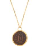 Matchesfashion.com Eli Halili - Byzantine Coin 22kt Gold Pendant Necklace - Womens - Gold