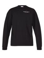 Matchesfashion.com Palm Angels - Logo Print Jersey Sweatshirt - Mens - Black