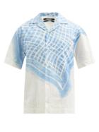 Matchesfashion.com Jacquemus - Jean Tablecloth-print Cotton-blend Shirt - Mens - Blue White