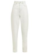 Matchesfashion.com Isabel Marant Toile - Corsy High Rise Straight Leg Jeans - Womens - Light Blue