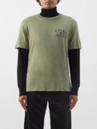 Amiri - Logo-print Cotton-jersey T-shirt - Mens - Khaki
