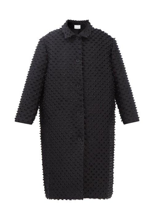 Cecilie Bahnsen - Hayden Fil Coup Wool-blend Coat - Womens - Black