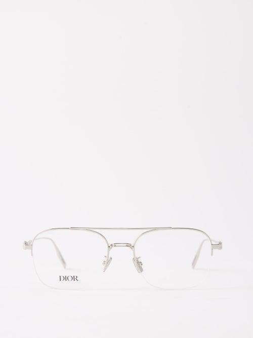 Dior - Neodior Aviator Metal Glasses - Mens - Silver