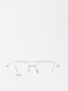 Dior - Neodior Aviator Metal Glasses - Mens - Silver