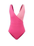 Cossie + Co - Ashley V-neck Wrap Swimsuit - Womens - Pink