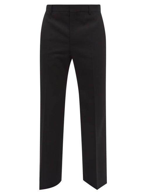 Walter Van Beirendonck - Elephant High-rise Wool Wide-leg Trousers - Mens - Black