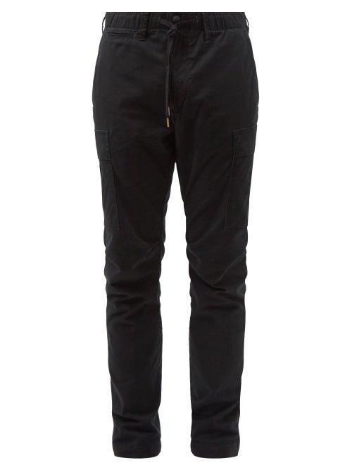 Polo Ralph Lauren - Slim-leg Cotton-blend Twill Cargo Trousers - Mens - Black