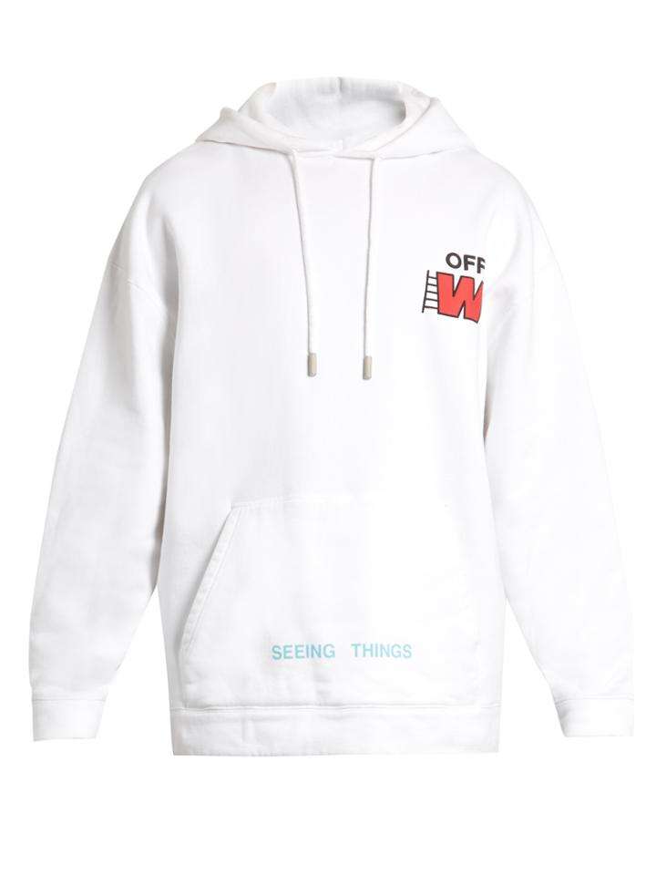 Off-white Ladder Logo-print Hooded Sweatshirt