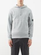 C.p. Company - Goggle-lens Cotton-jersey Hooded Sweatshirt - Mens - Grey