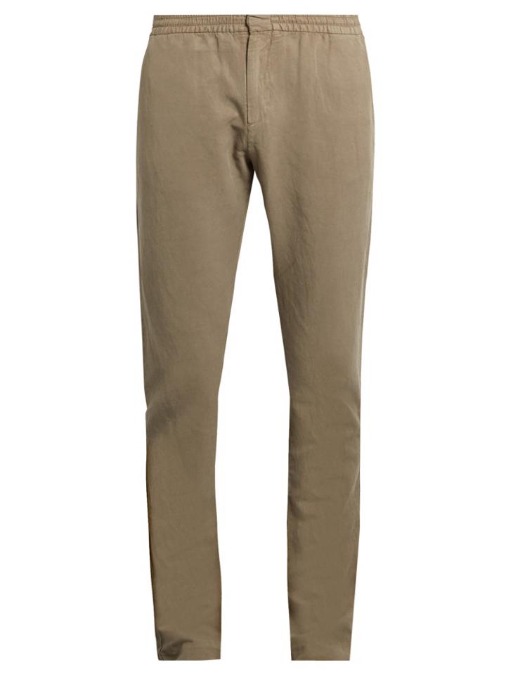 Sunspel Elasticated Waist Slim-fit Trousers