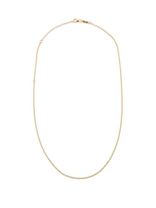 Azlee - 18kt Gold Cable-link Chain Necklace - Womens - Yellow Gold