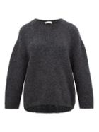 Matchesfashion.com Vika Gazinskaya - Oversized Boucl Sweater - Womens - Dark Grey