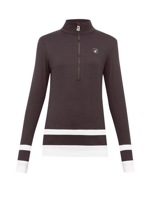 Matchesfashion.com Toni Sailer - Zoe Striped Technical Jacket - Womens - Black