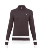 Matchesfashion.com Toni Sailer - Zoe Striped Technical Jacket - Womens - Black