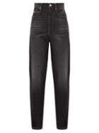 Matchesfashion.com Isabel Marant Toile - Corsy High-rise Tapered Jeans - Womens - Black