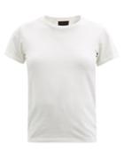 Matchesfashion.com Moncler - Logo-tab Cotton-jersey T-shirt - Womens - White