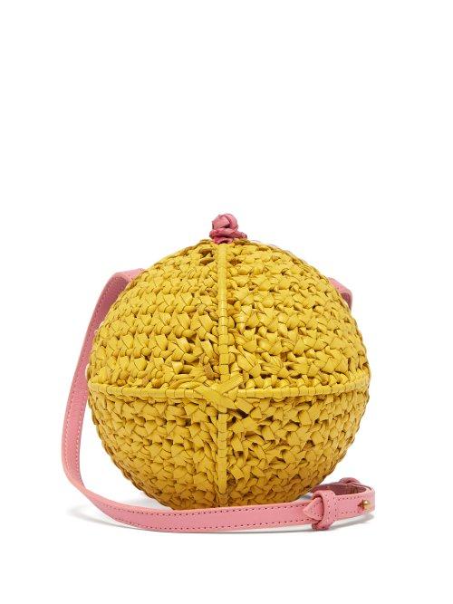 Matchesfashion.com Sophie Anderson - Ceina Woven Leather Cross Body Bag - Womens - White Multi