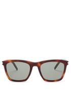 Matchesfashion.com Saint Laurent - D Frame Tortoiseshell Sunglasses - Mens - Tortoiseshell
