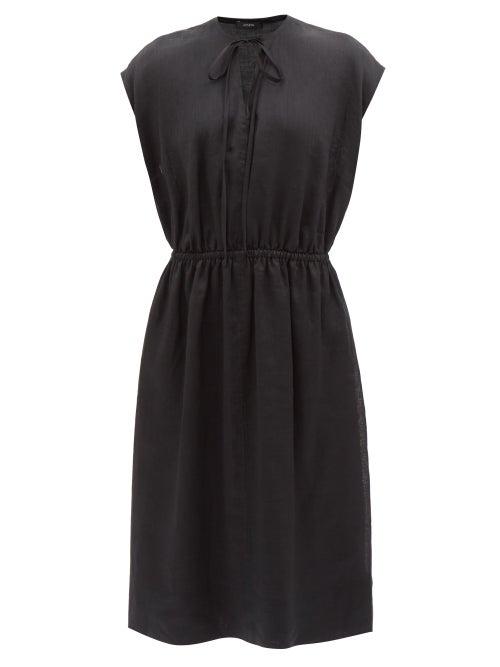 Joseph - Delcie Cap-sleeves Voile Dress - Womens - Black