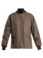 Chimala Reversible Checked Wool Bomber Jacket