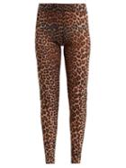 Matchesfashion.com Ganni - Tilden Leopard Print Mesh Leggings - Womens - Leopard
