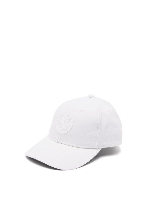 Matchesfashion.com Stone Island - Logo Embroidered Baseball Cap - Mens - White