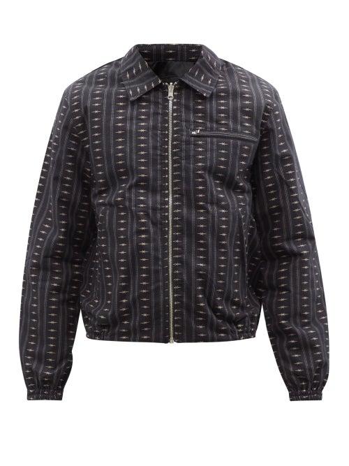 Phipps - Reversible Star-print Organic-cotton Jacket - Mens - Black
