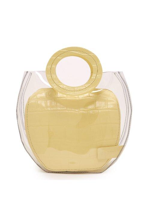 Matchesfashion.com Staud - Frida Pvc And Leather Tote Bag - Womens - Yellow