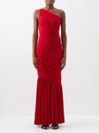 Norma Kamali - Diana Fishtail Gown - Womens - Red