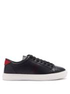 Moncler - New Monaco Leather Trainers - Mens - Navy