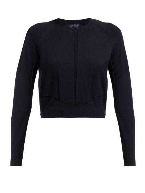 Matchesfashion.com Lndr - Air Cropped Sweater - Womens - Navy