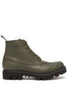 Grenson - Jack Rubberised-leather Boots - Mens - Khaki