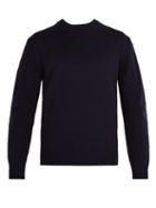 Matchesfashion.com Prada - Crew Neck Wool Sweater - Mens - Navy