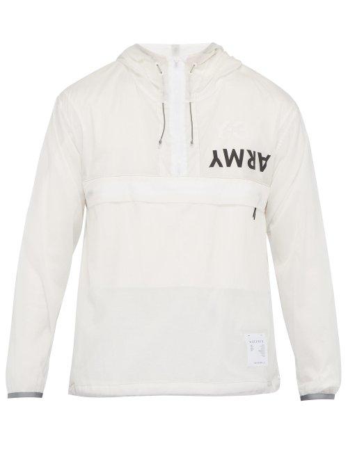 Matchesfashion.com Satisfy - Quarter Zip Technical Hooded Jacket - Mens - White
