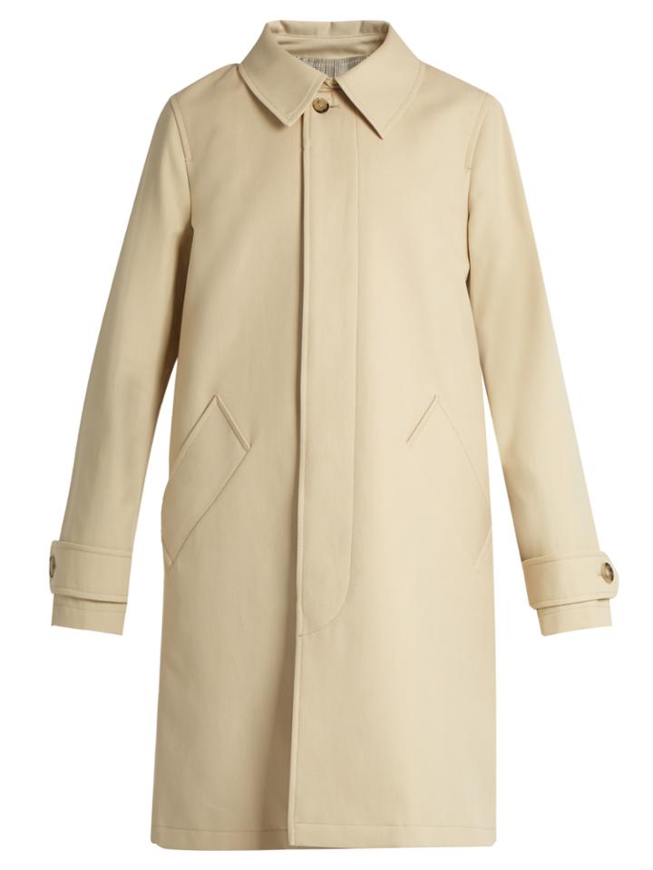 A.p.c. Dinard Cotton And Wool-blend Coat