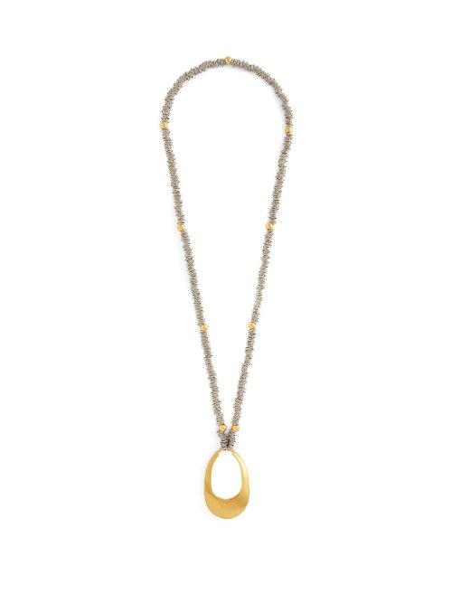 Matchesfashion.com Joelle Kharrat - Gold Plated Brass Drop Necklace - Womens - Gold