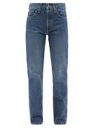 Co - High-rise Straight-leg Jeans - Womens - Blue