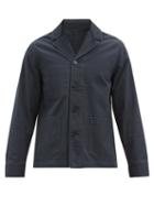 Matchesfashion.com Officine Gnrale - Benjamin Single-breasted Cotton-canvas Suit Jacket - Mens - Navy
