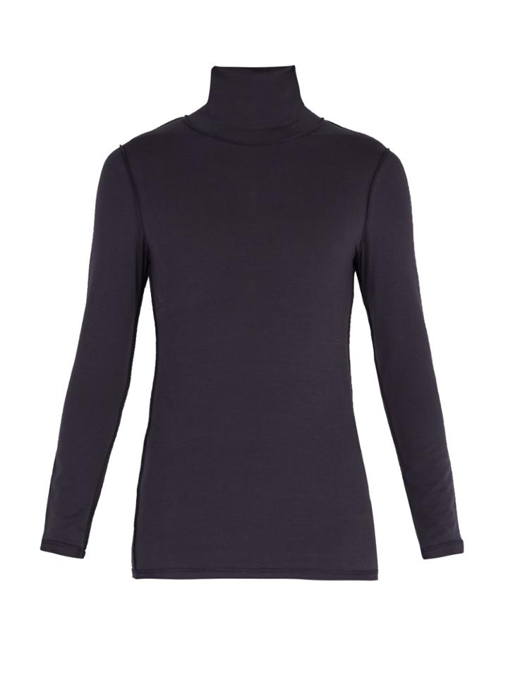 Vetements Reverse-effect Panelled Roll-neck Sweatshirt