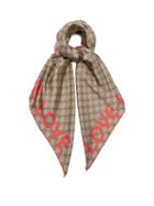 Gucci - Gg Love-print Silk Scarf - Womens - Beige Multi