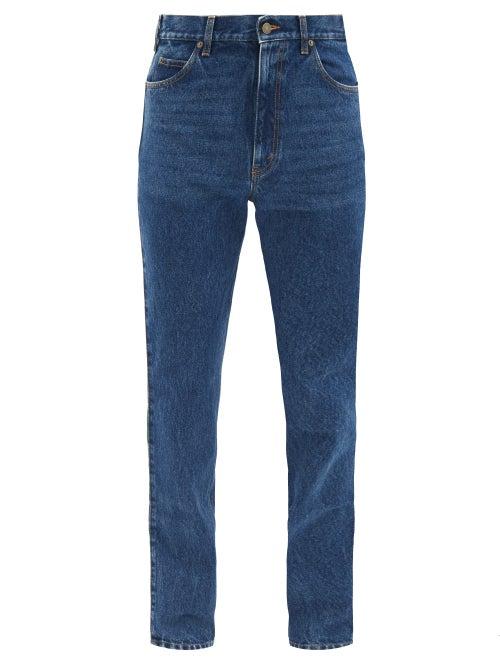 Matchesfashion.com Gucci - Web-trim Denim Jeans - Mens - Blue