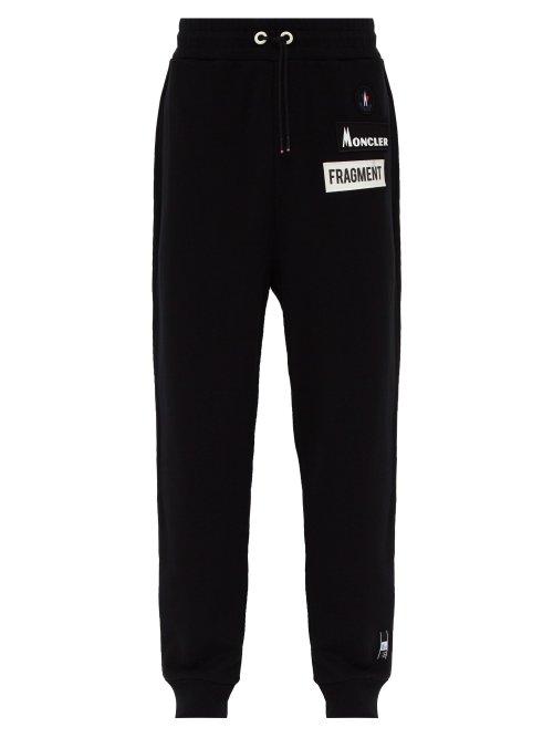 Matchesfashion.com 7 Moncler Fragment - Cotton Track Pant - Mens - Black