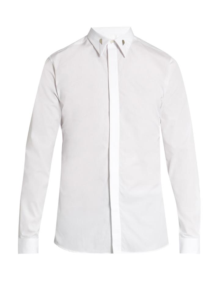 Givenchy Contemporary-fit Collar Stays Single-cuff Shirt